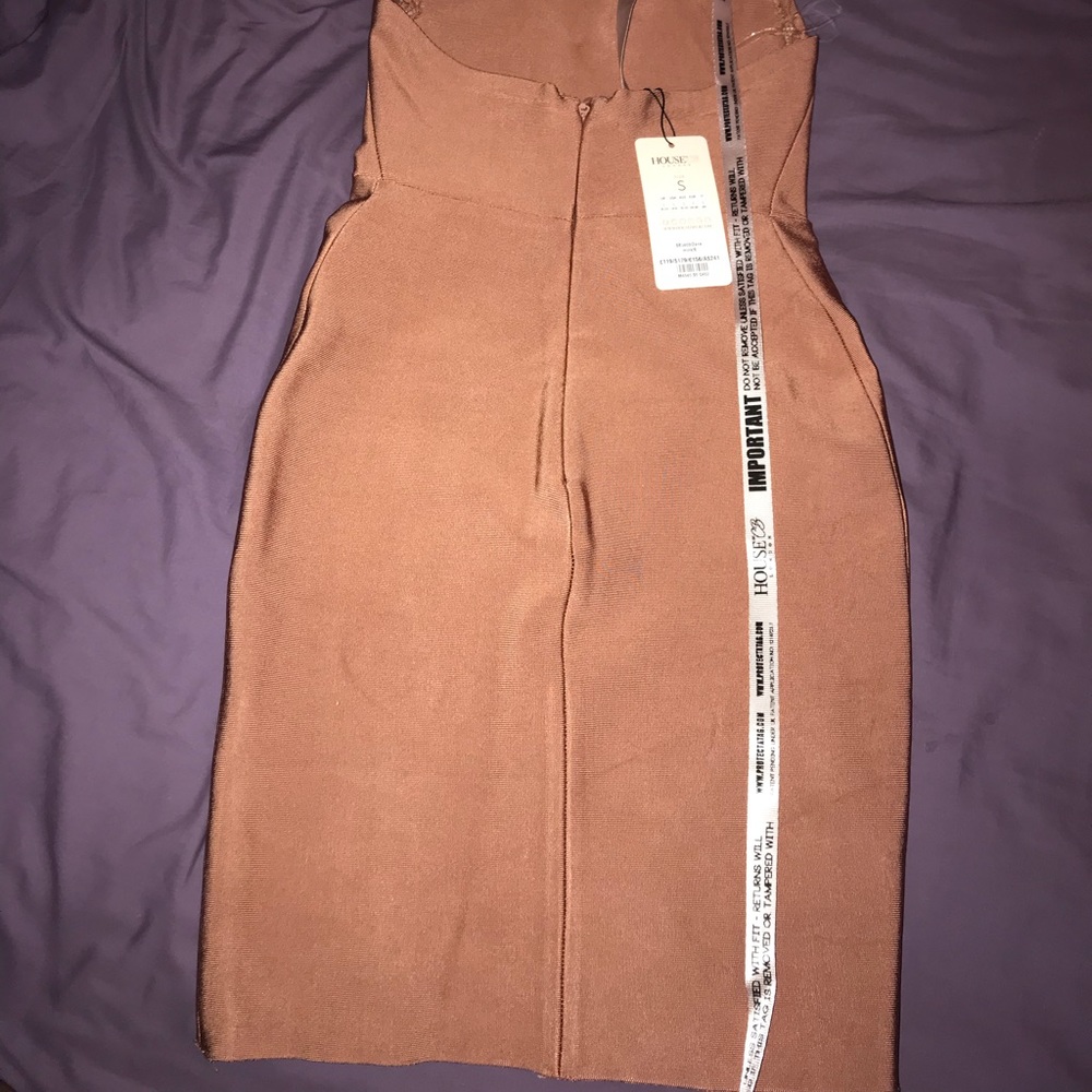 Mauve Halter House of CB Bandage Dress - Picture 2 of 5